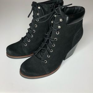 Kork-Ease Black Ankle Boots